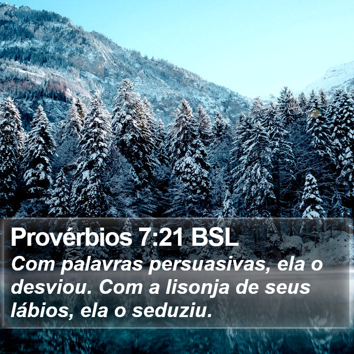 Provérbios 7:21 BSL Bible Study