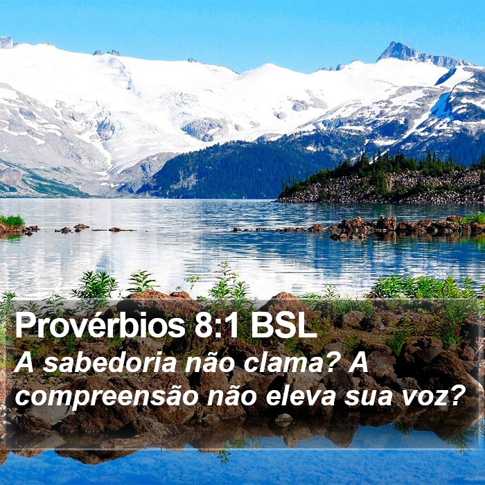 Provérbios 8:1 BSL Bible Study