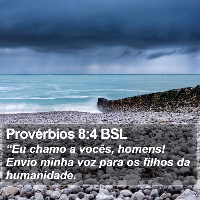 Provérbios 8:4 BSL Bible Study