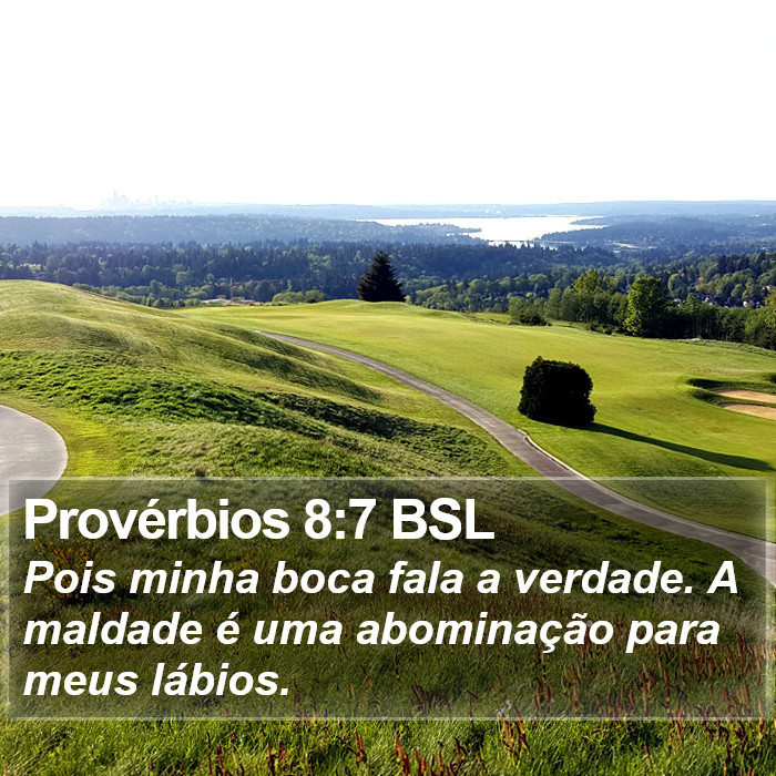 Provérbios 8:7 BSL Bible Study