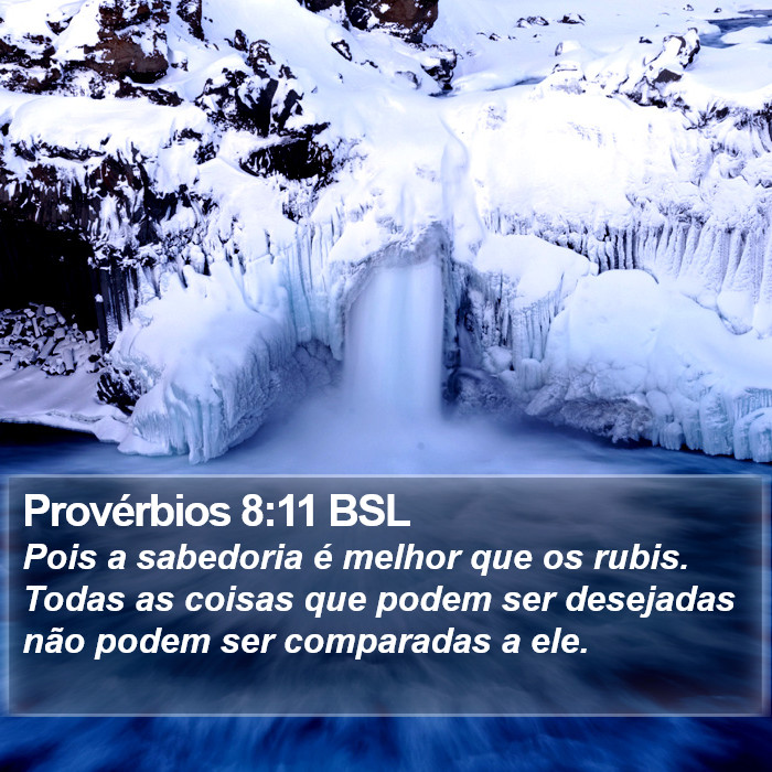 Provérbios 8:11 BSL Bible Study