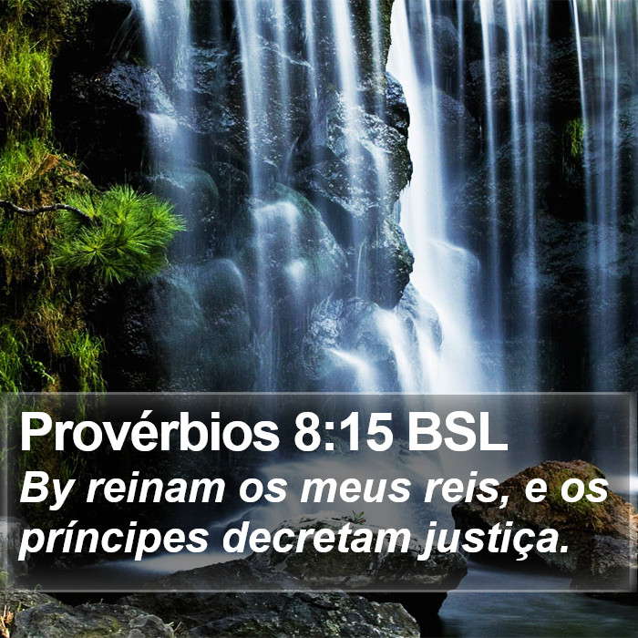 Provérbios 8:15 BSL Bible Study