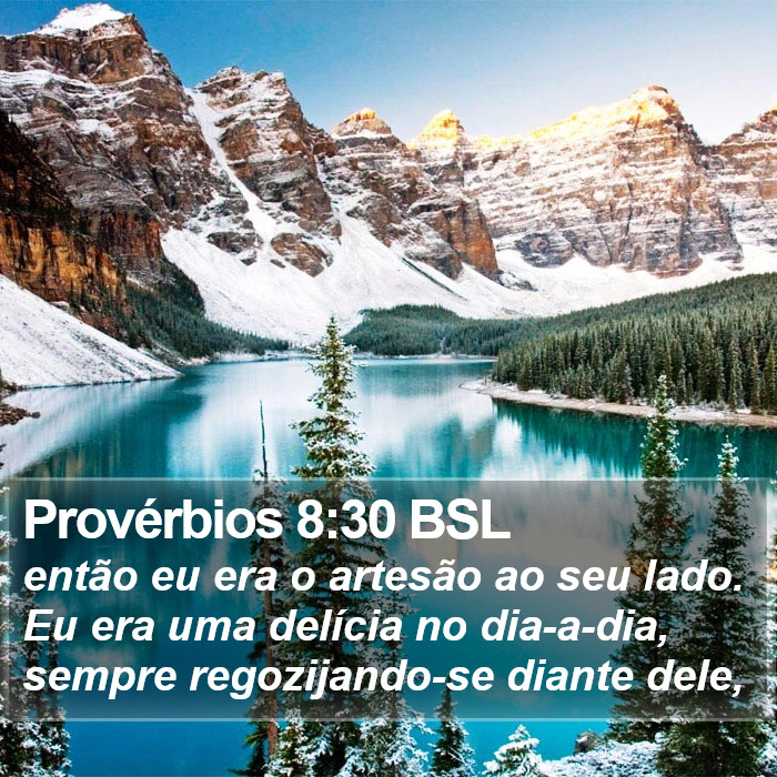 Provérbios 8:30 BSL Bible Study