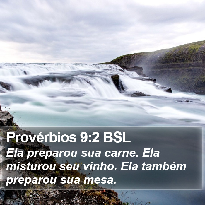 Provérbios 9:2 BSL Bible Study