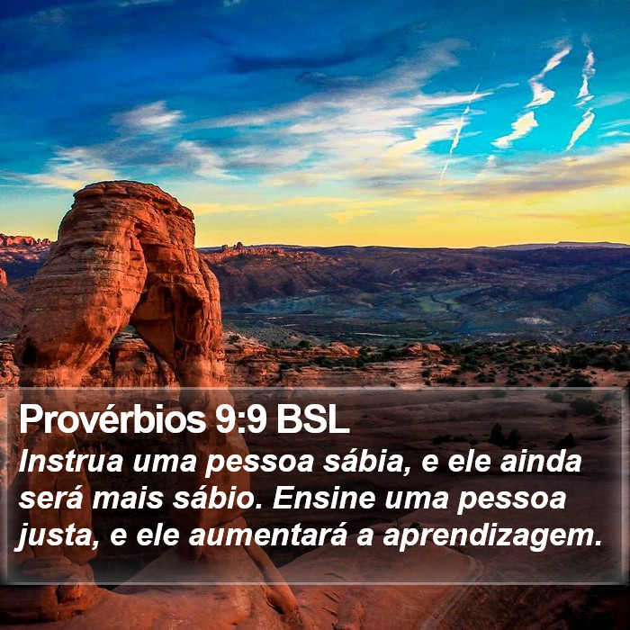 Provérbios 9:9 BSL Bible Study