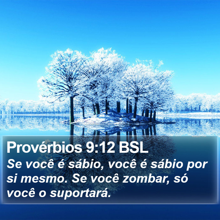 Provérbios 9:12 BSL Bible Study