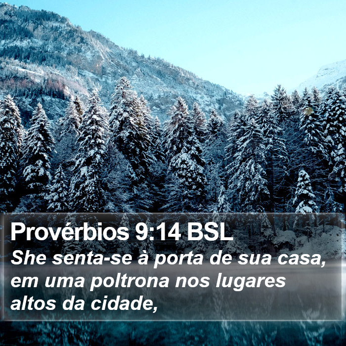 Provérbios 9:14 BSL Bible Study