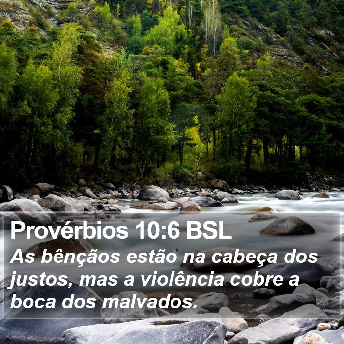 Provérbios 10:6 BSL Bible Study