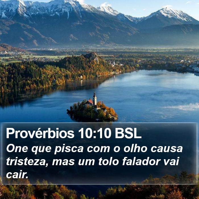 Provérbios 10:10 BSL Bible Study