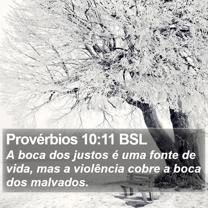 Provérbios 10:11 BSL Bible Study