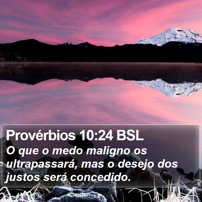 Provérbios 10:24 BSL Bible Study