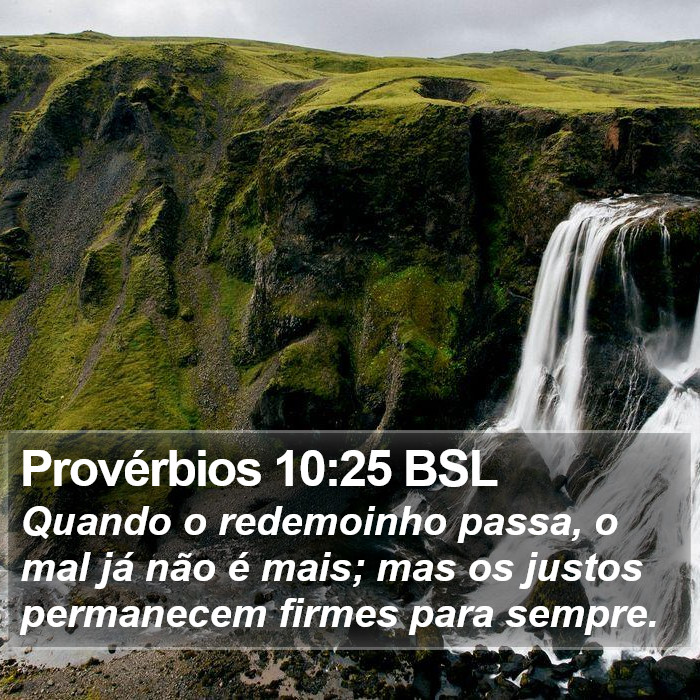 Provérbios 10:25 BSL Bible Study