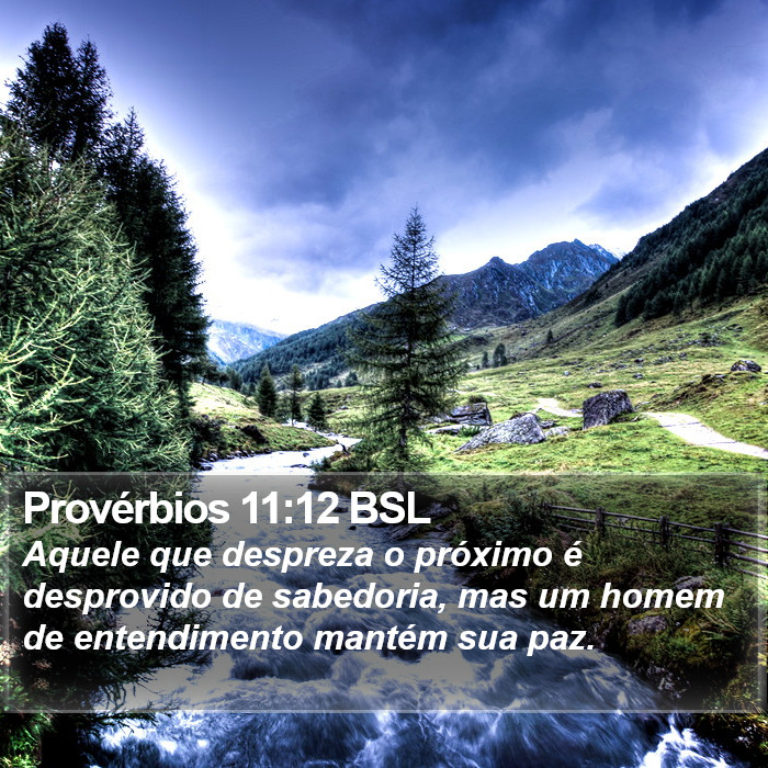 Provérbios 11:12 BSL Bible Study