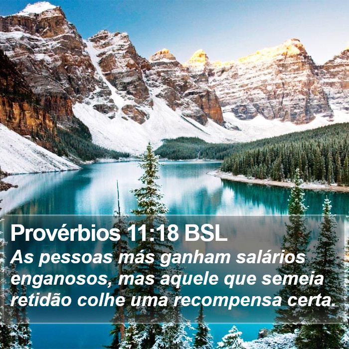Provérbios 11:18 BSL Bible Study