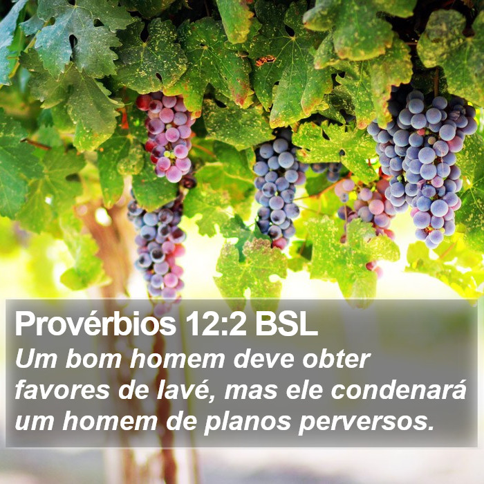 Provérbios 12:2 BSL Bible Study