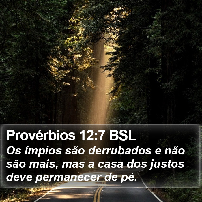 Provérbios 12:7 BSL Bible Study