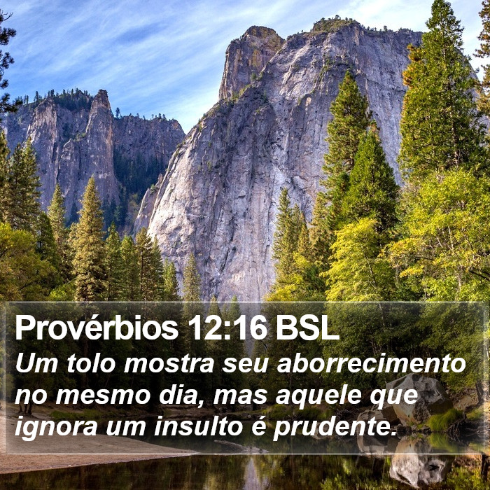 Provérbios 12:16 BSL Bible Study