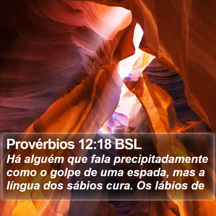 Provérbios 12:18 BSL Bible Study