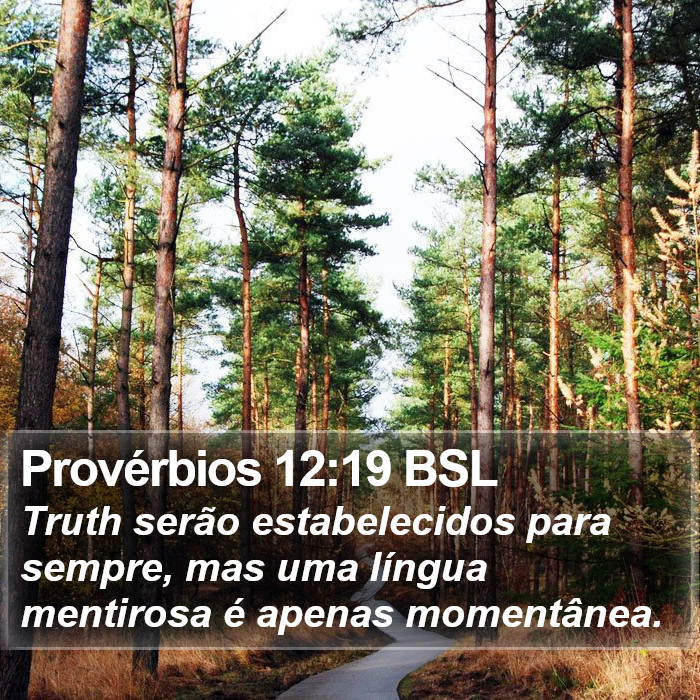 Provérbios 12:19 BSL Bible Study