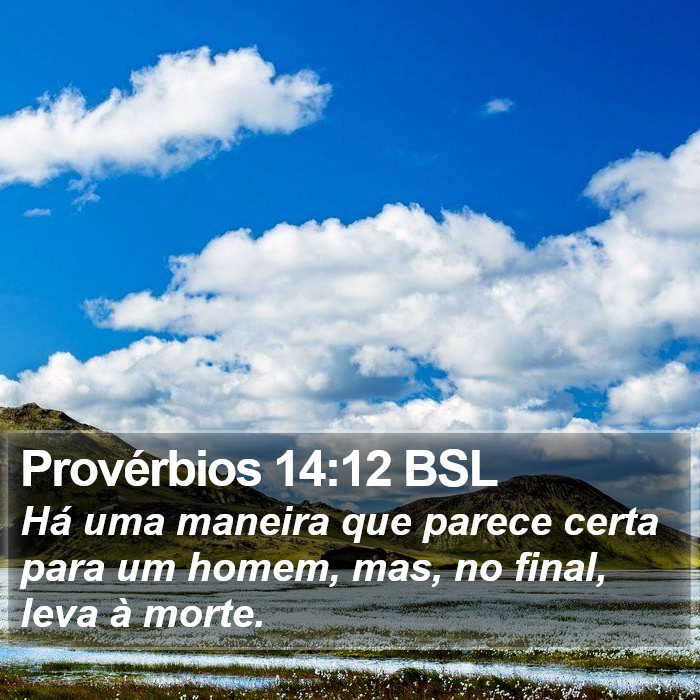 Provérbios 14:12 BSL Bible Study