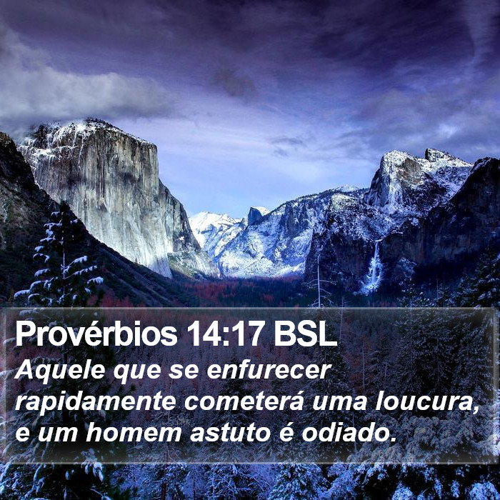 Provérbios 14:17 BSL Bible Study