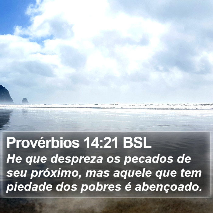 Provérbios 14:21 BSL Bible Study