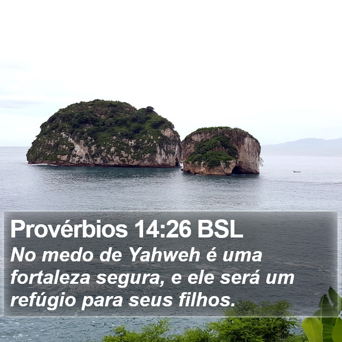 Provérbios 14:26 BSL Bible Study