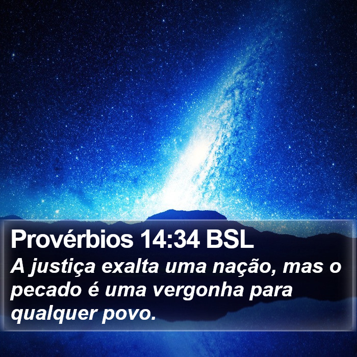 Provérbios 14:34 BSL Bible Study