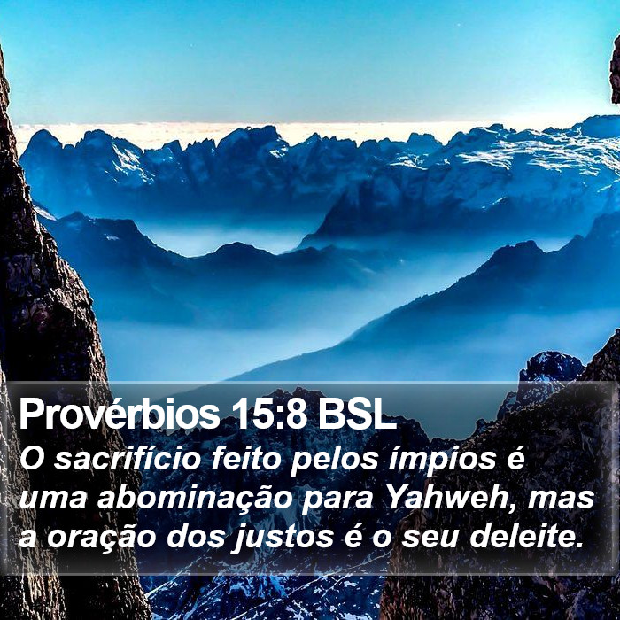 Provérbios 15:8 BSL Bible Study