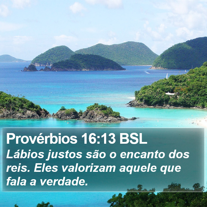 Provérbios 16:13 BSL Bible Study
