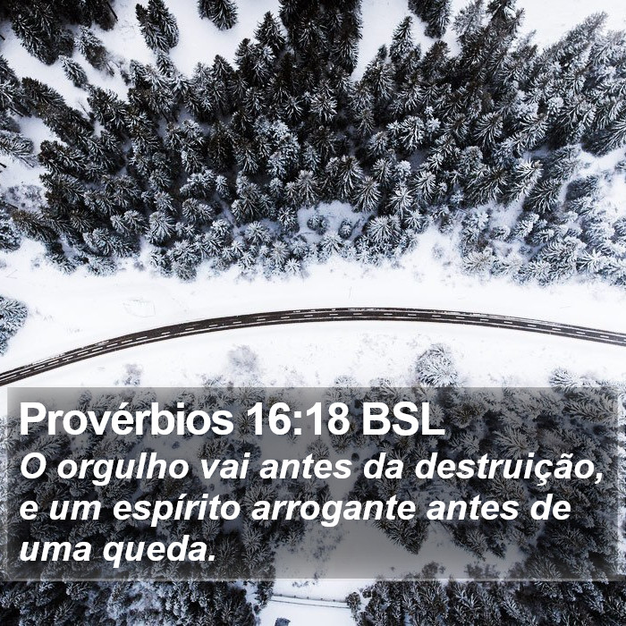 Provérbios 16:18 BSL Bible Study