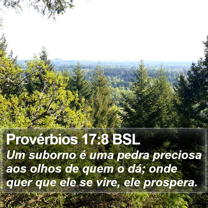 Provérbios 17:8 BSL Bible Study