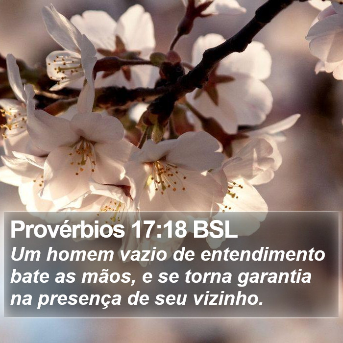 Provérbios 17:18 BSL Bible Study