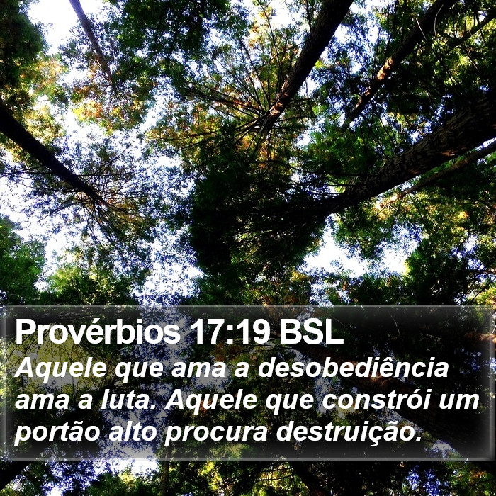 Provérbios 17:19 BSL Bible Study