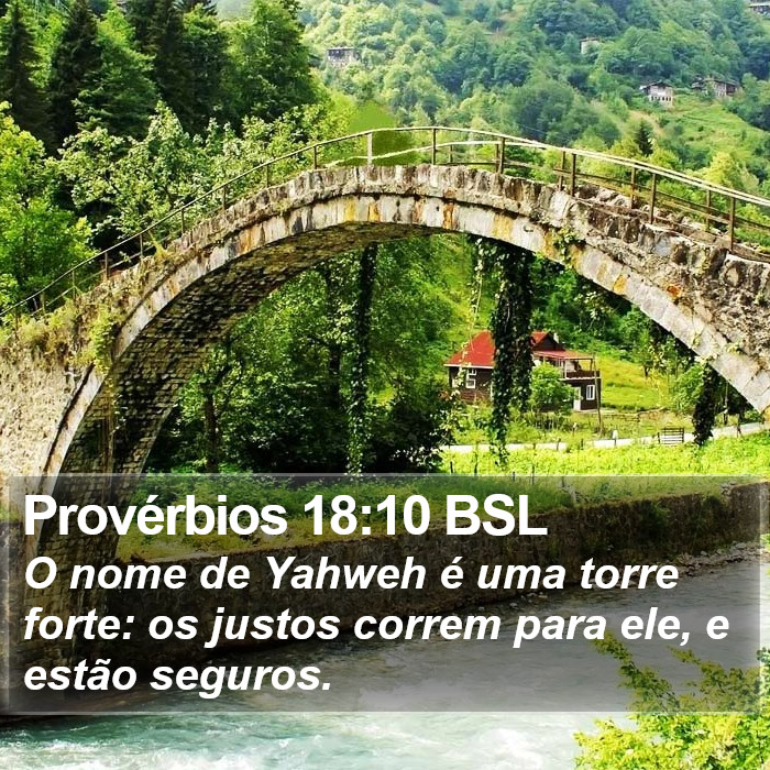 Provérbios 18:10 BSL Bible Study