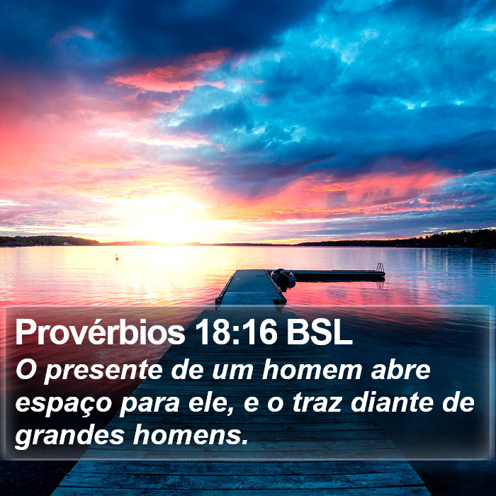 Provérbios 18:16 BSL Bible Study