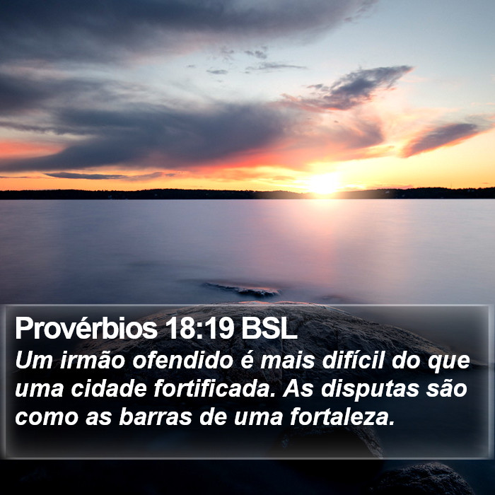 Provérbios 18:19 BSL Bible Study