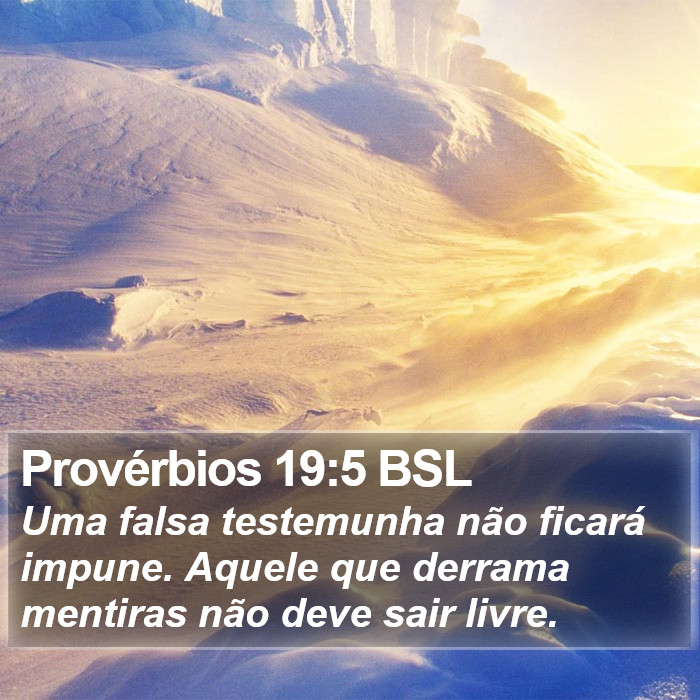 Provérbios 19:5 BSL Bible Study