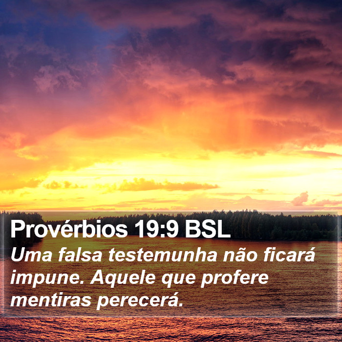 Provérbios 19:9 BSL Bible Study