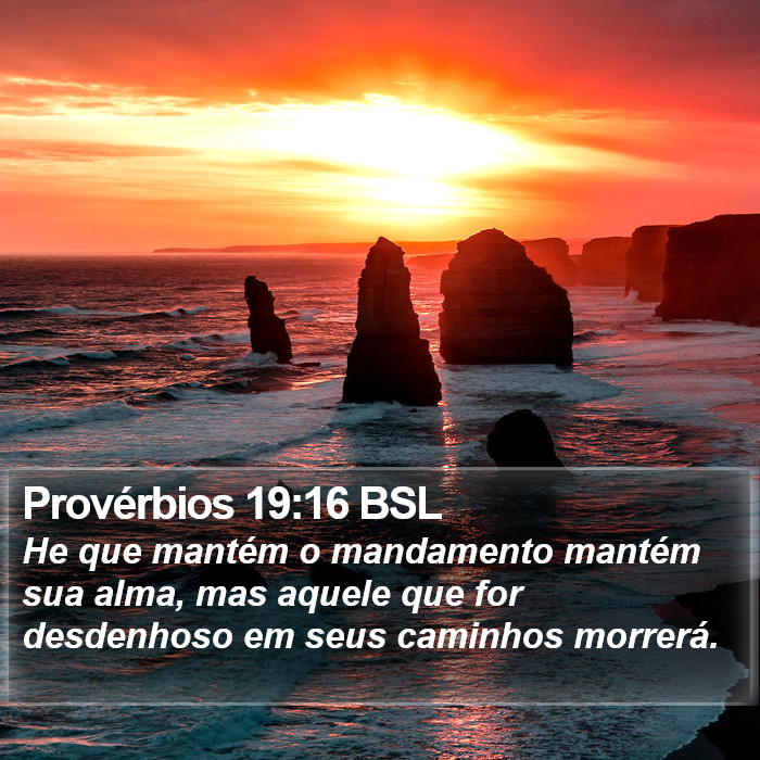 Provérbios 19:16 BSL Bible Study