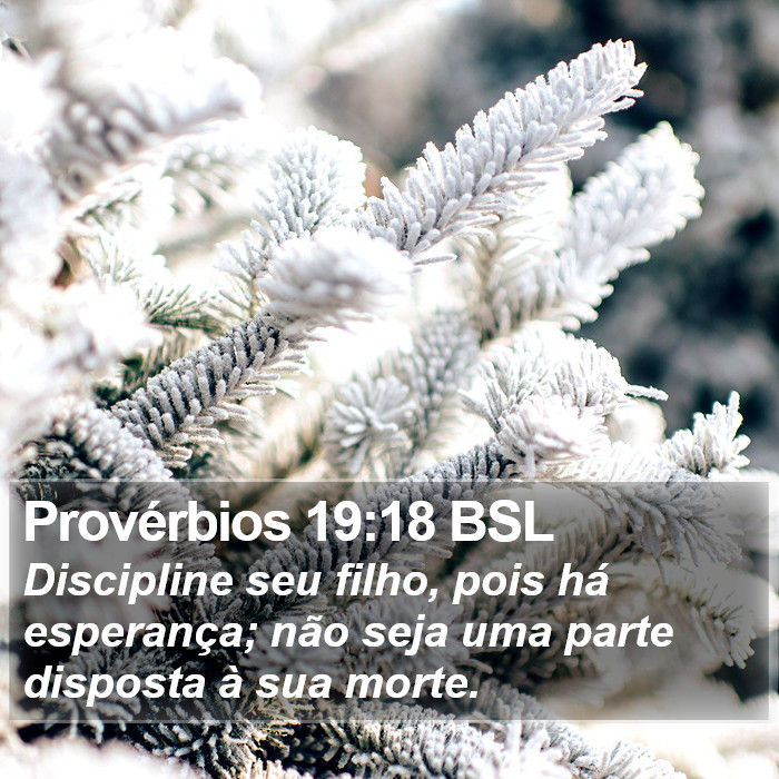 Provérbios 19:18 BSL Bible Study