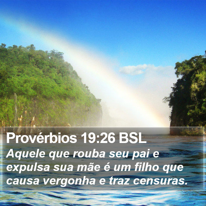 Provérbios 19:26 BSL Bible Study
