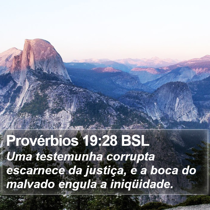 Provérbios 19:28 BSL Bible Study