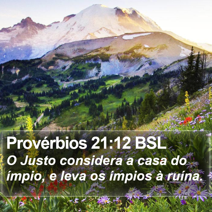 Provérbios 21:12 BSL Bible Study