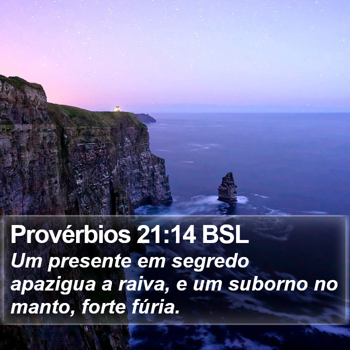 Provérbios 21:14 BSL Bible Study