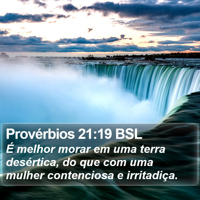 Provérbios 21:19 BSL Bible Study