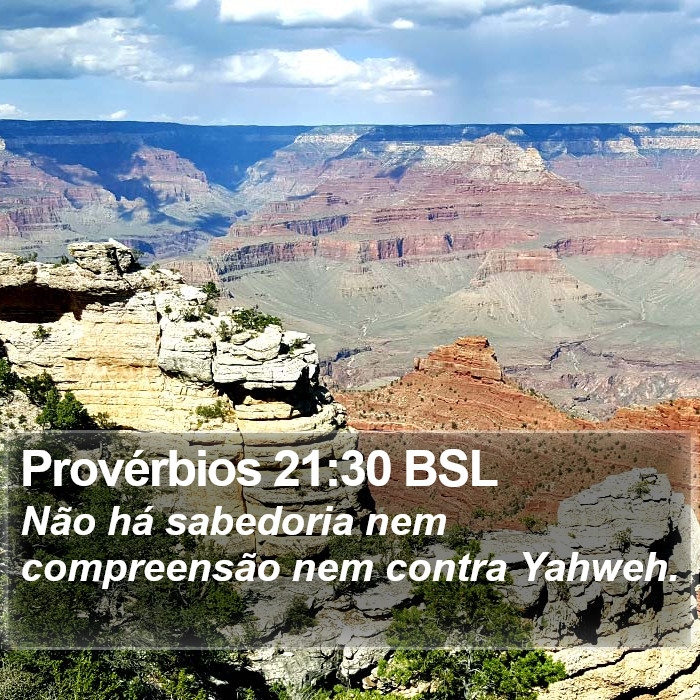 Provérbios 21:30 BSL Bible Study