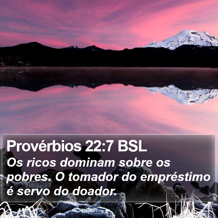 Provérbios 22:7 BSL Bible Study
