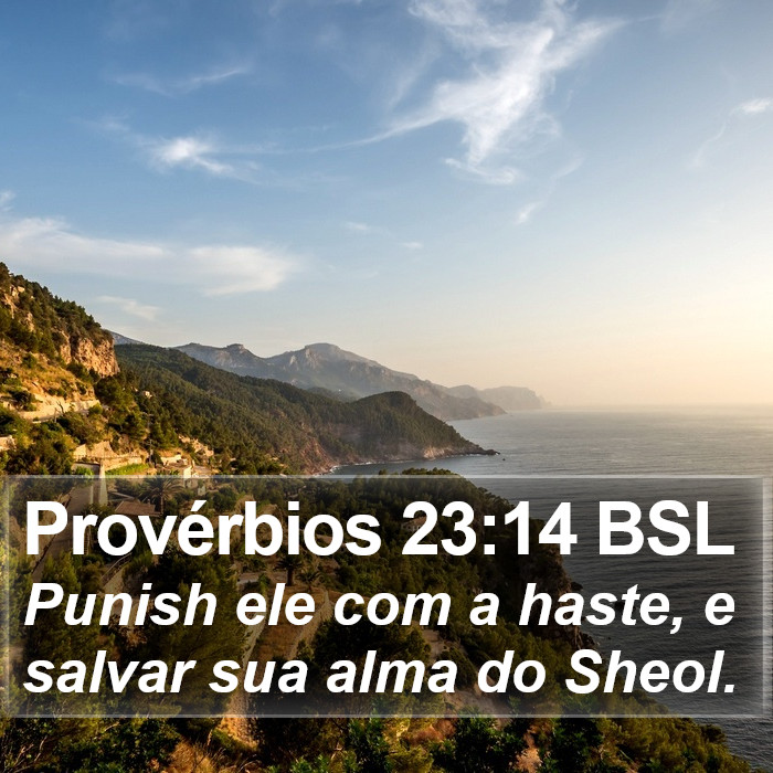 Provérbios 23:14 BSL Bible Study