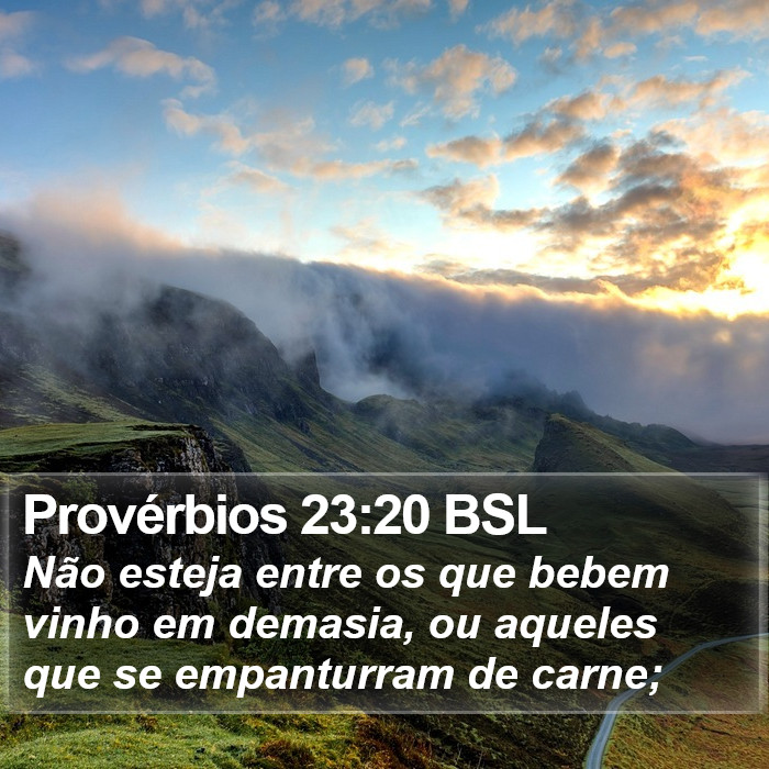 Provérbios 23:20 BSL Bible Study
